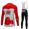 Cykeltøj Langærmet + Bib Cykelbukser 2018 Lotto Soudal N001